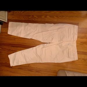 Pale pink cropped pants
